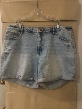 Distressed Jean Shorts